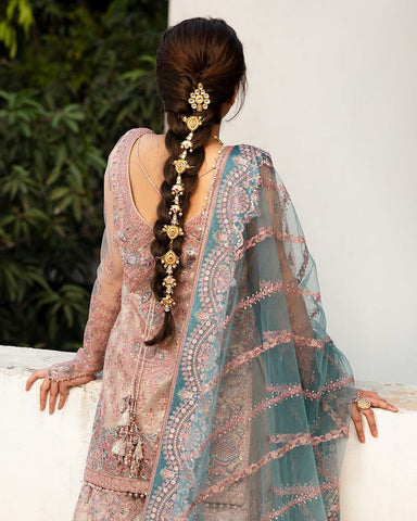 FAIZA SAQLAIN NEW BRIDAL NET GHARARA