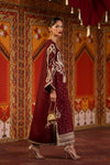 ETHNC NEW RED SILK PARTY WEAR DAEZ-032