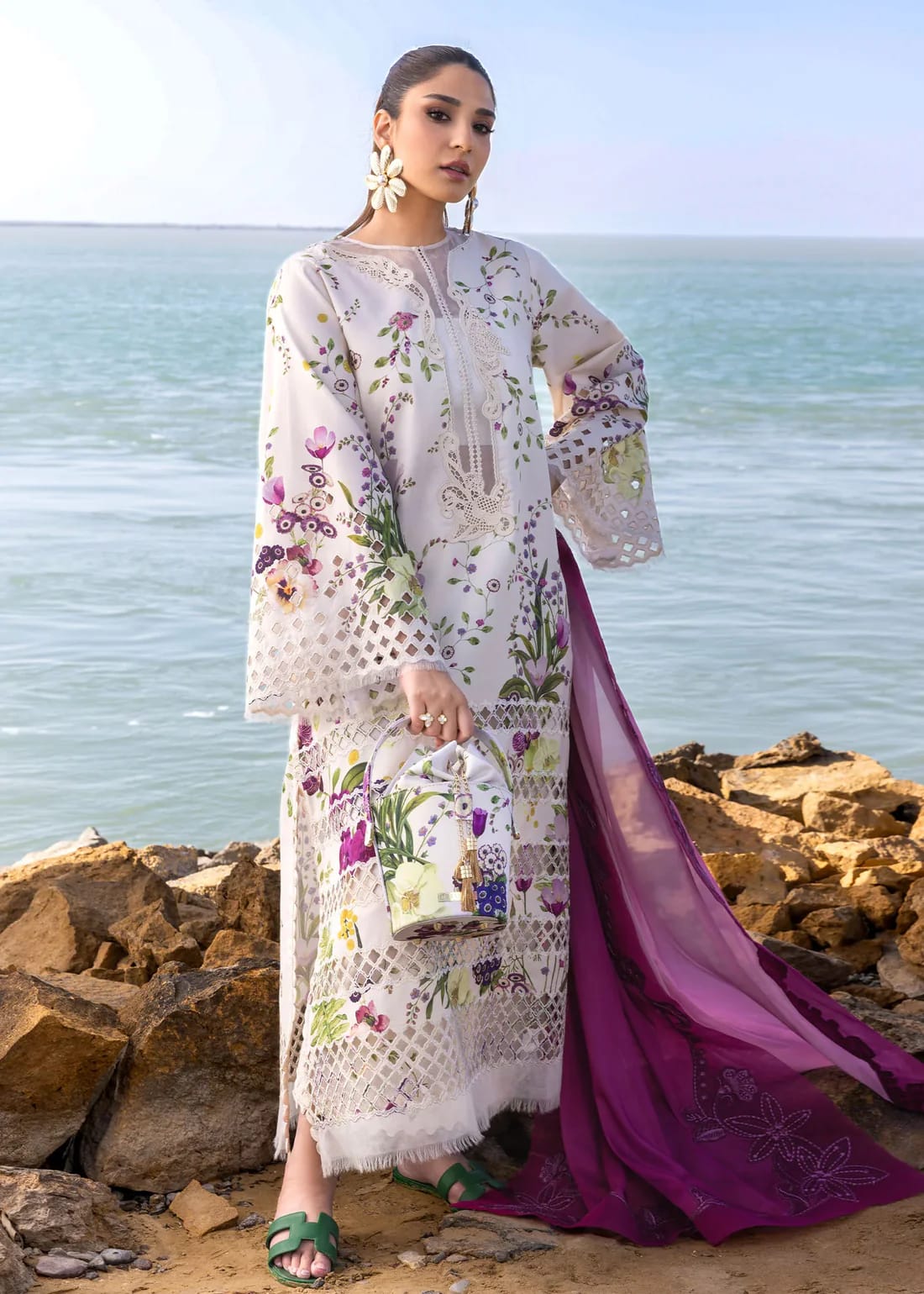 CRIMSON NEW WHITE EMBROIDERED LUXURY LAWN COLLECTION