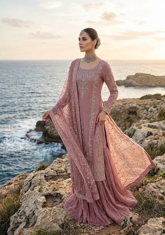 FAIZA SAQLAIN NEW SHEESHA SILK PARTY WEAR FHZZ-202