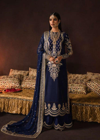 AFROZEH DIVANI UNSTITCHED EMBROIDERED VELVET 3 PIECES SUIT AS-V1-01 MAYA