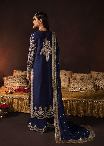 AFROZEH DIVANI UNSTITCHED EMBROIDERED VELVET 3 PIECES SUIT AS-V1-01 MAYA