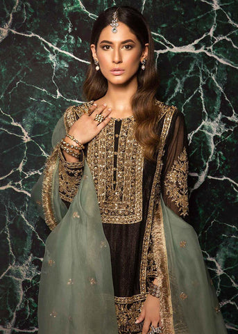 HADIZOUTFIT NEW BLACK VELVET PARTY WEAR FFZZ-204