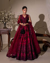 FAIZA SAQLAIN EMBROIDERED LUXURY SILK MAXI