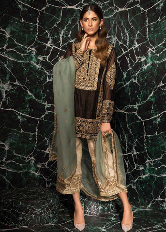 HADIZOUTFIT NEW BLACK VELVET PARTY WEAR FFZZ-204