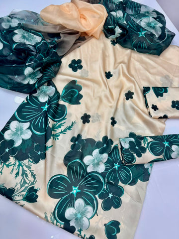 HADIZOUTFIT NEW DIGITAL PRINTED SILK PARTY WEAR BZEZ-5057