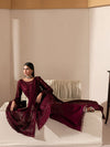 GULAL NEW MEHROON CHIFFON PARTY WEAR DIEZ-149