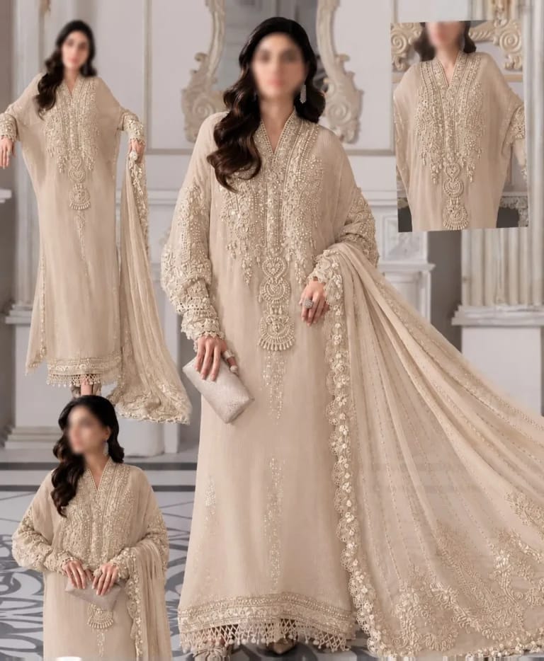 MARIA.B NEW SKIN CHIFFON WEDDING COLLECTION AZEZZ-205