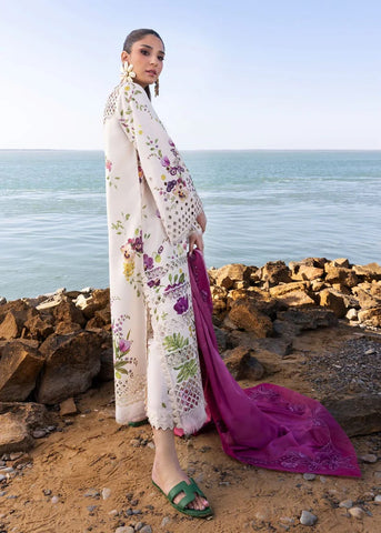 CRIMSON NEW WHITE EMBROIDERED LUXURY LAWN COLLECTION