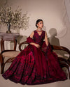 FAIZA SAQLAIN EMBROIDERED LUXURY SILK MAXI