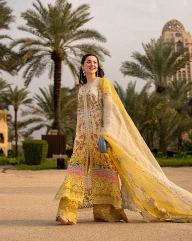 FAIZA SAQLAIN PRINTED LUXURY LAWN COLLECTION