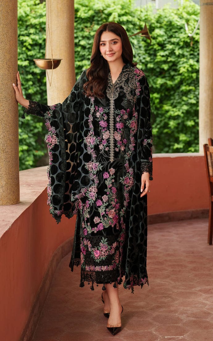 ASIFA NABEEL NEW BLACK VELVET PARTY WEAR