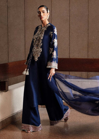 Hussain Rehar Festive Collection Raw Silk SAXE