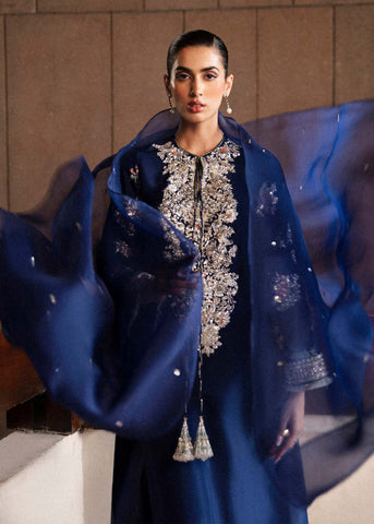 Hussain Rehar Festive Collection Raw Silk SAXE