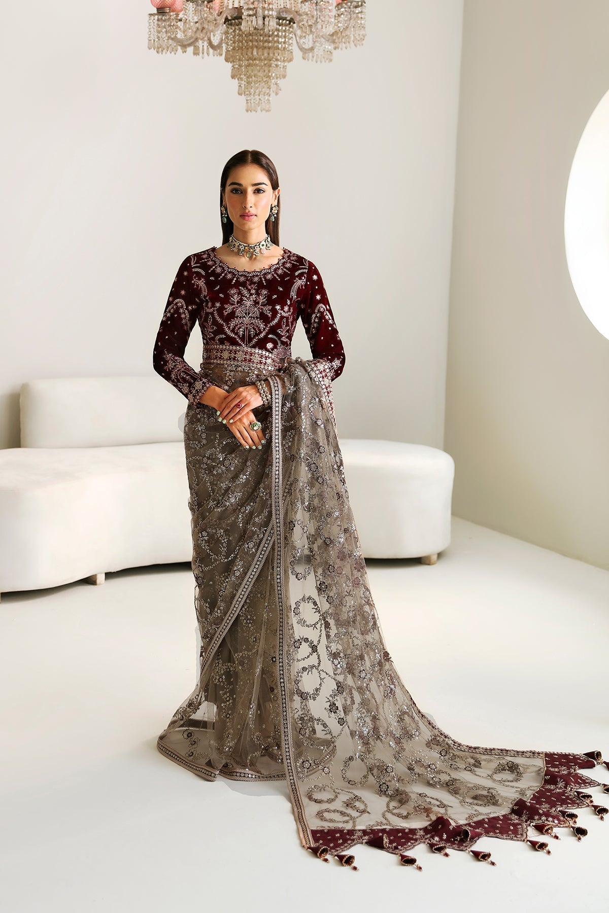 Alizeh Fashion La Ruhe Embroidered Net Saree