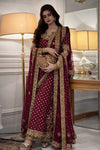 HARIS SHAKEEL NEW SHOCKING PINK CHIFFON PARTY WEAR