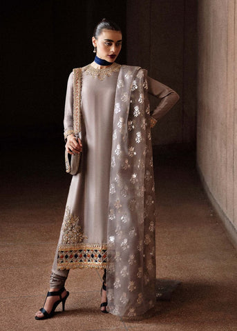 HUSSAIN REHAR NEW RAW SILK PARTY WEAR DEZZ-004