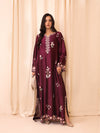 HADIZOUTFIT NEW MEHROON STITCHED SILK PARTY WEAR DFEZ-226