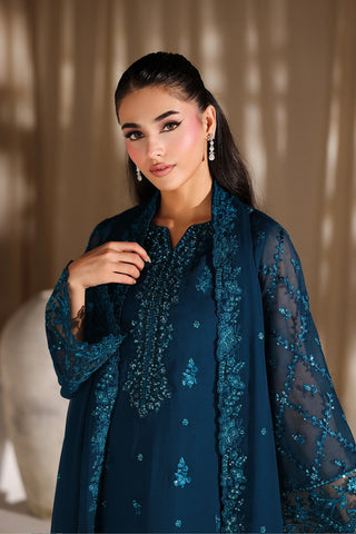 AZURE NEW ZINC CHIFFON PARTY WEAR DAZZ-107