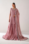 BAROQUE NEW PINK CHIFFON PARTY WEAR DFEZ-027