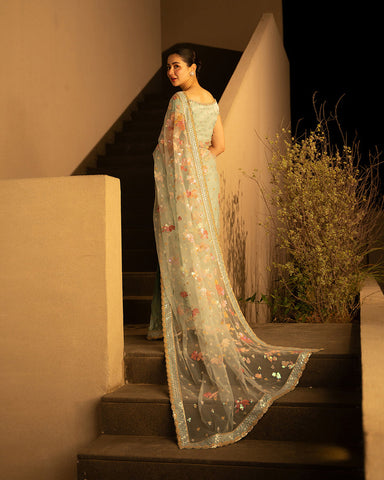 FAIZA SAQLAIN NEW PARTY WEAR SAREE FBZZ-251