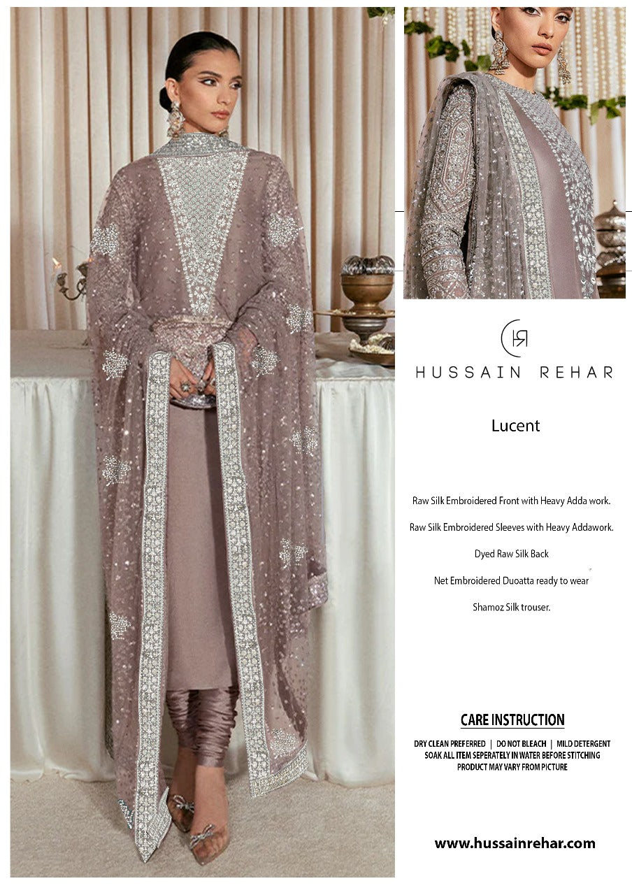 HUSSAIN REHAR NEW RAW SILK DRESS