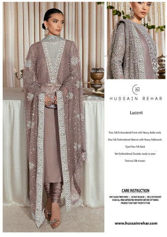 HUSSAIN REHAR NEW RAW SILK DRESS