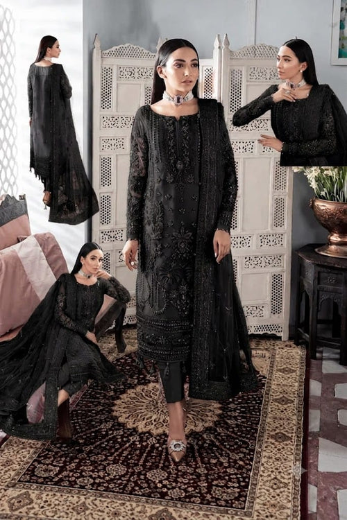 GULAL NEW BLACK NET PARTY WEAR EGZZ-041