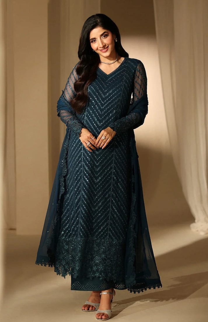 AZURE NEW CHIFFON PARTY WEAR