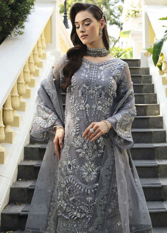 Gulaal Grey Formal Organza Collection