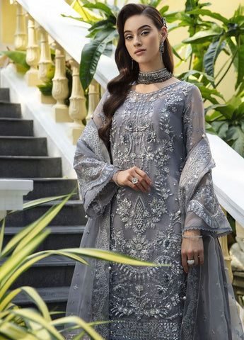 Gulaal Grey Formal Organza Collection