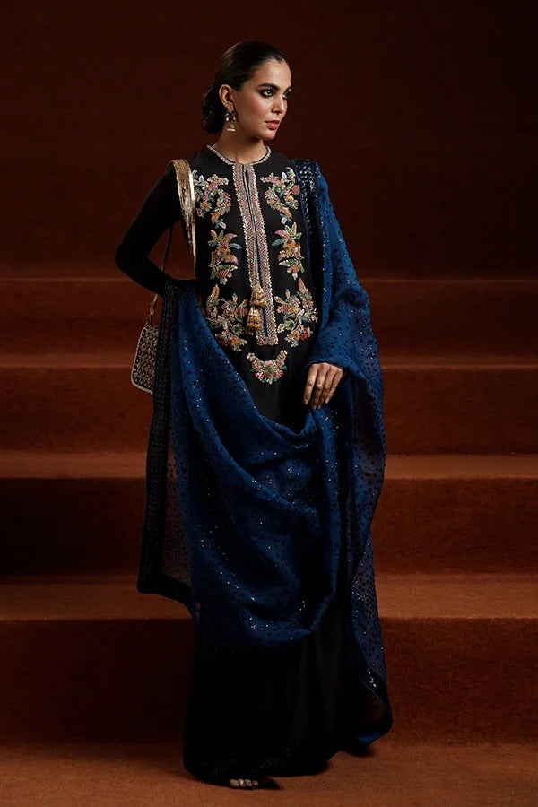 HUSSAIN REHAR NEW RAW SILK PARTY WEAR