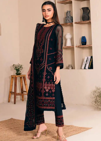 Lallaria by Noorma Kaamal Embroidered Chiffon Suit Unstitched 3 Piece