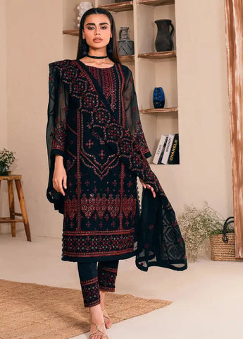 Lallaria by Noorma Kaamal Embroidered Chiffon Suit Unstitched 3 Piece