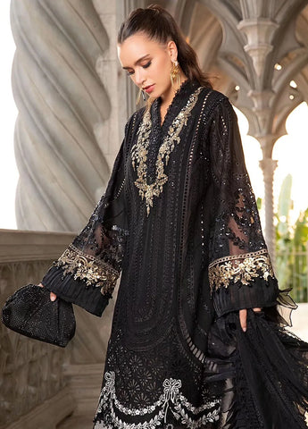 Maria B Embroidered Lawn Suit Unstitched 3 Piece MB24E D-03 - Luxury Collection