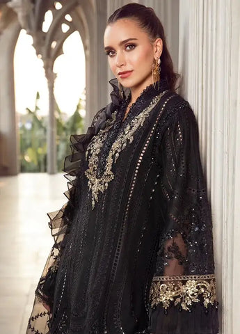 Maria B Embroidered Lawn Suit Unstitched 3 Piece MB24E D-03 - Luxury Collection