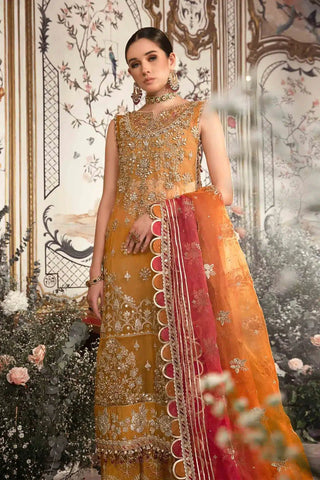 Maria B | Mbroidered Wedding Edition 23 | Mustard BD-2707