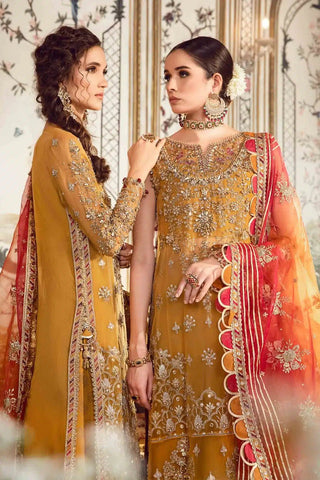 Maria B | Mbroidered Wedding Edition 23 | Mustard BD-2707