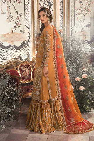 Maria B | Mbroidered Wedding Edition 23 | Mustard BD-2707