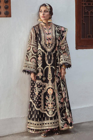 Zarlish By Mohsin Naveed Ranjha Black Organza Dress