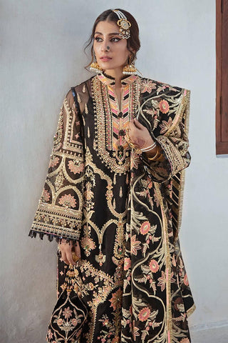 Zarlish By Mohsin Naveed Ranjha Black Organza Dress