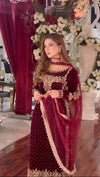 ANEELAS NEW VELVET PARTY WEAR EFZZ-5027