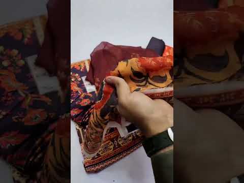 MARIA B NEW PRINTED SILK DRESS