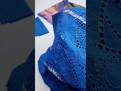 BIN ILYAS NEW BLUE CHIKANKARI LUXURY LAWN COLLECTION