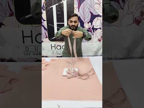 BAROQUE NEW PEACH CHIFFON PARTY WEAR
