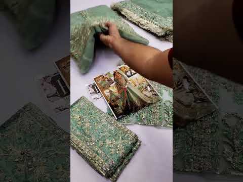 MAHA WAJAHAT NEW SEAGREEN BRIDAL WEAR MAXI