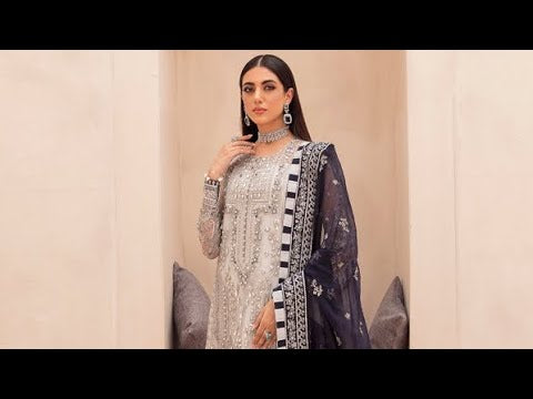 GULAL NEW OFFWHITE NET PARTY WEAR