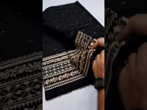 AZURE NEW JET BLACK CHIFFON PARTY WEAR