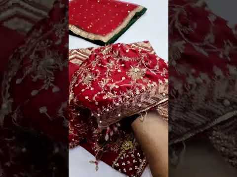 CHARIZMA NEW RED CHIFFON PARTY WEAR