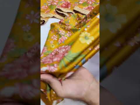 BAROQUE PRINTED LUXURY LAWN COLLECTION YELLOW FLORAL